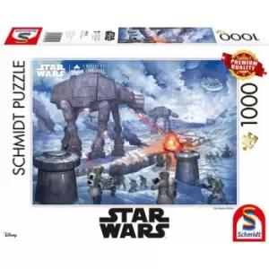 Image of Thomas Kinkade: Disney Star Wars The Battle of Hoth Jigsaw Puzzle - 1000 Pieces