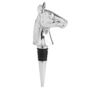 Image of Silver Nickel Horse Bottle Stopper