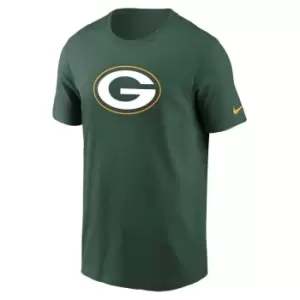 Image of Nike Nfl Green Bay Packers Nike Logo Essential T-Shirt, Fir Green Bay Packers, Male, T-Shirts, N199-3EE-7T-CLH