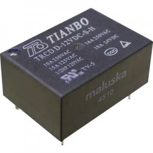 Image of PCB relays 12 Vdc 16 A 1 maker Tianbo Electronics