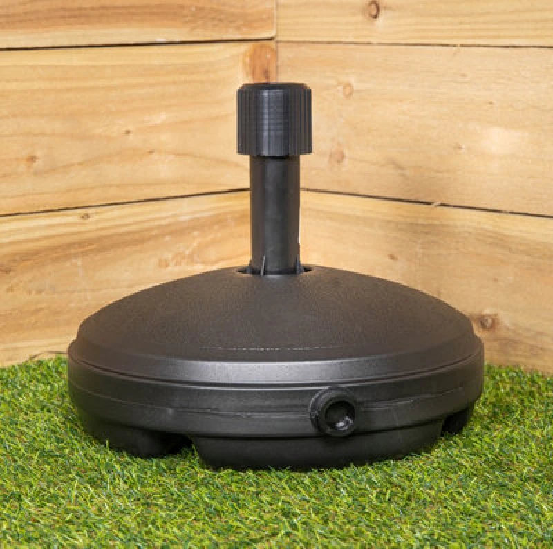 Image of Samuel Alexander 7Kg / 7 Litre Capacity Water Filled Garden Parasol / Umbrella Base in Black Black
