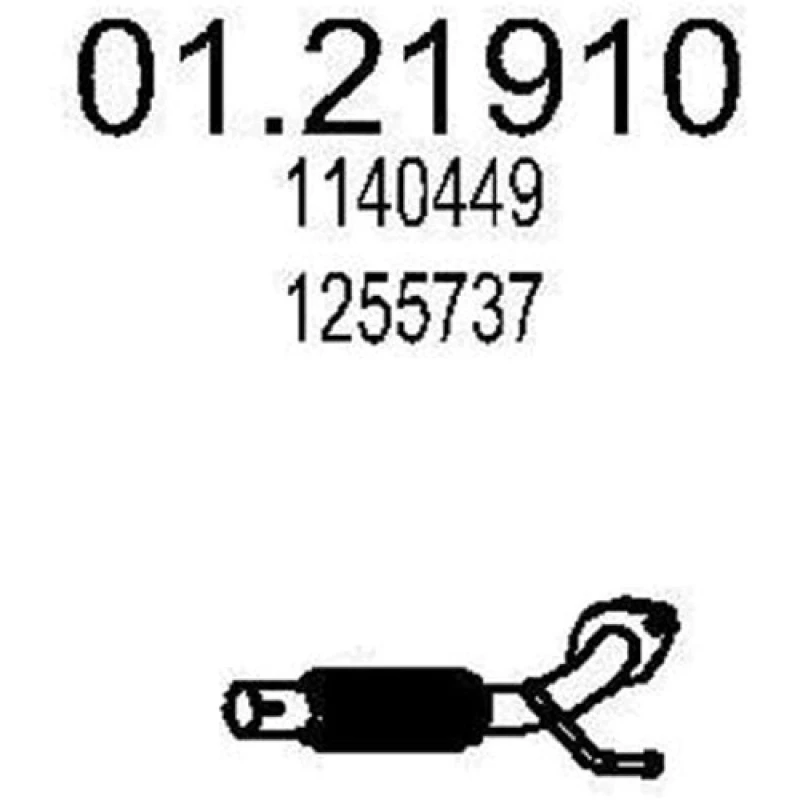 Image of MTS 01.21910 Exhaust Pipe Rear, Length: 430mm Exhaust Pipe (17)