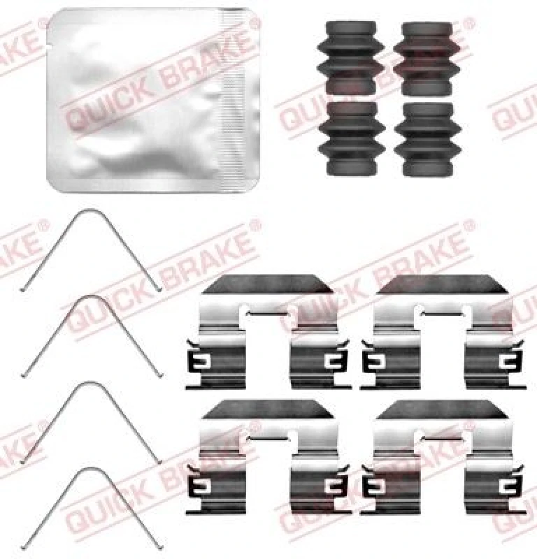 Image of QUICK BRAKE Brake pad fitting kit QUICK BRAKE 109-0117