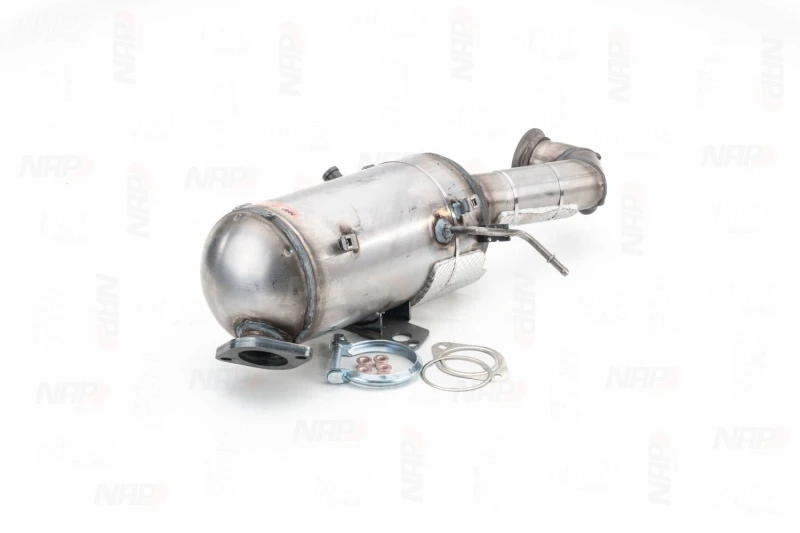 Image of NAP carparts CAD10649 Particulate Filter with fastening/mounting material Cordierite Soot-/ Particle Filter,exhaust system (1256)