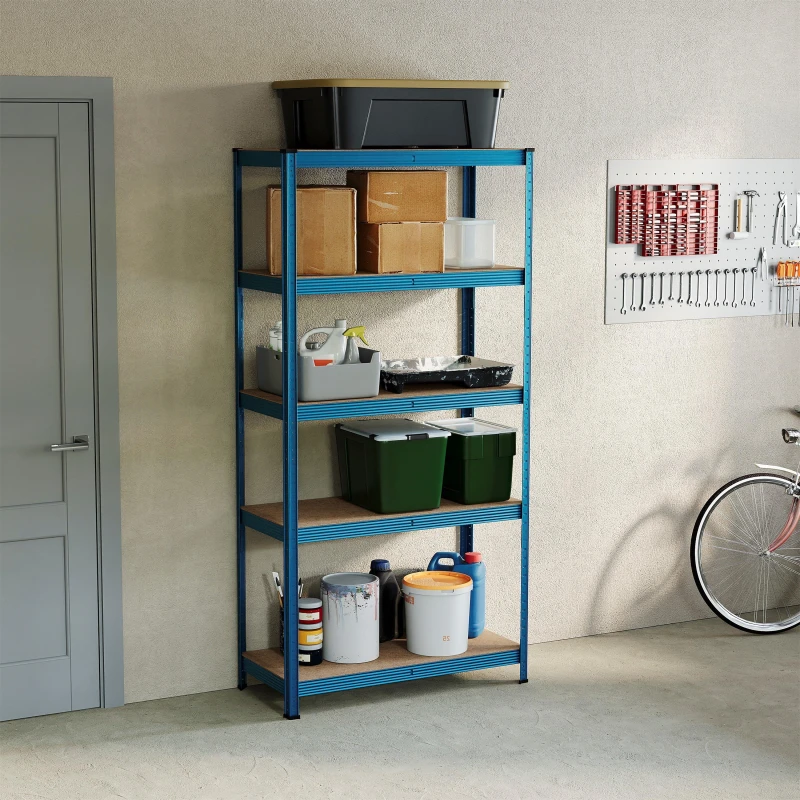 Image of Lassic Home Vida 5 Tier Garage Shelf Blue unisex 5 Tier