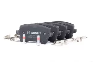 Image of Bosch Brake pad set 0 986 494 637 Brake pads,Brake pad set, disc brake AUDI,A4 Avant (8K5, B8),Q5 (8RB),A4 Limousine (8K2, B8),A5 Sportback (8TA)