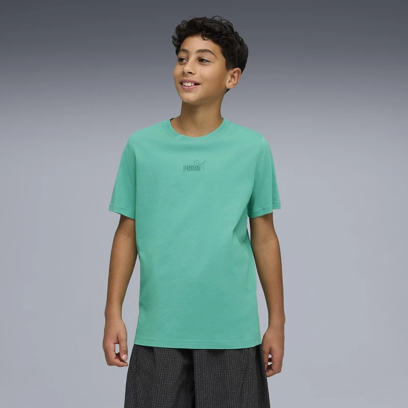 Image of Puma Short Sleeve T-Shirt Green Cotton 9/10Y (132 to 138CM)
