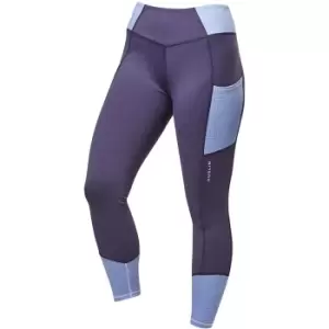 image of Dublin Girls Power Performance Colour Block Horse Riding Tights (22 in) (Blue)