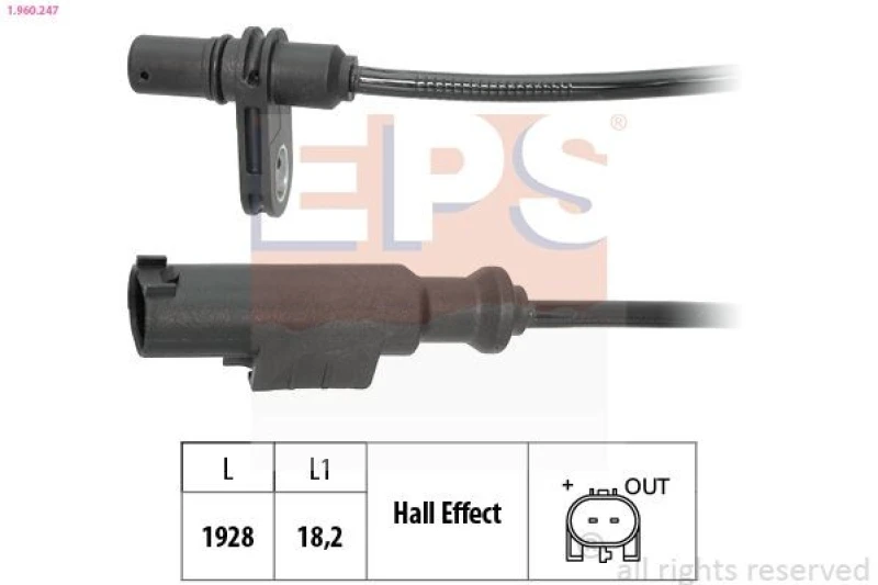 Image of EPS ABS sensor EPS 1.960.247