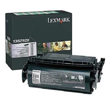 Image of Lexmark 1382929 Black Laser Toner Ink Cartridge