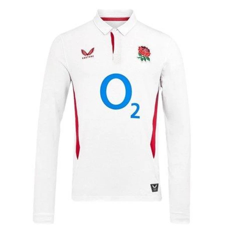 Image of Castore England Long Sleeve Home Shirt 2025 Adults Replica Shirts S White 39981101350