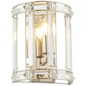 Image of Luminosa Vestal Wall Lamp, E14, Polished Nickel