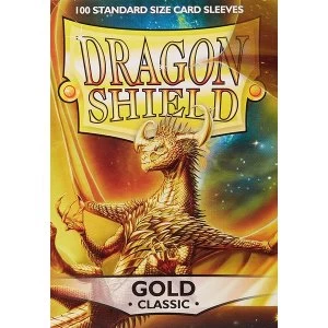 Image of Dragon Shield Standard Gold Card Sleeves - 100 Sleeves