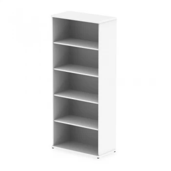 Trexus Office Very High Bookcase 800x400x2000mm 4 Shelves White Ref