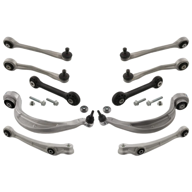 Image of FEBI BILSTEIN 46418 Link Set, wheel suspension with coupling rod, Front Axle Right Aluminium Link Set,wheel suspension (2905)