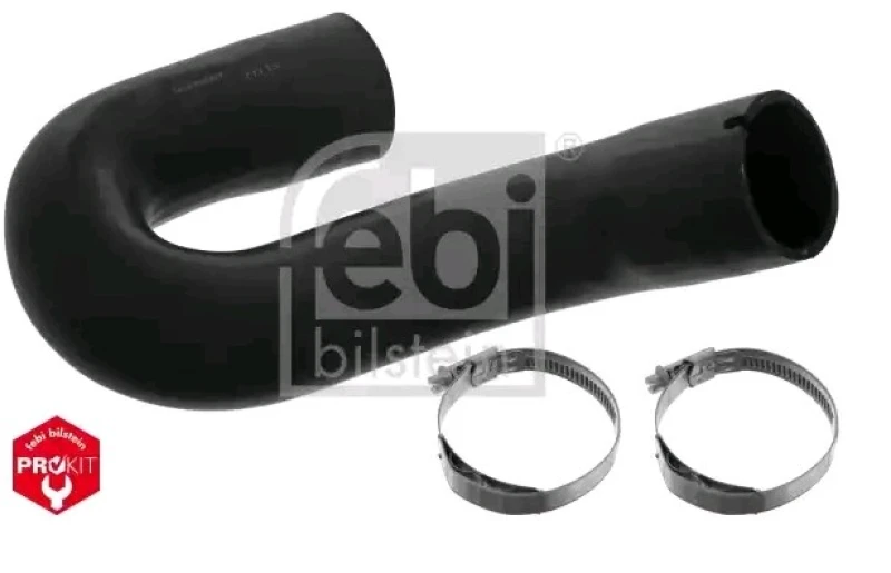 Image of FEBI BILSTEIN 49127 Radiator Hose OE Turbo NEW, EPDM (ethylene propylene diene Monomer (M-class) rubber), with clamps EPDM (ethylene propylene diene M