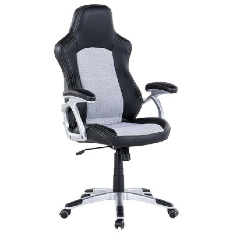 Image of Beliani Office Chair Explorer Faux Leather Black