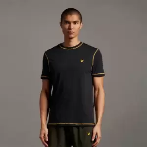 Image of Contrast Seams Tee - True Black - S