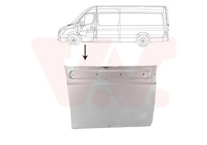 Image of VAN WEZEL Side panel VAN WEZEL 5862171