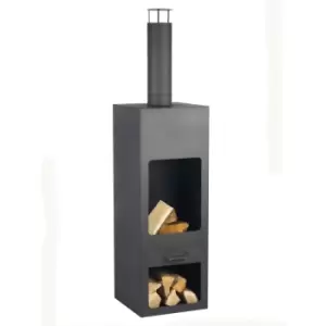 Image of Callow Kentucky Garden Fireplace - Black