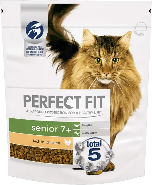 Perfect Fit Senior 7+ Chicken Dry Cat Food 750g