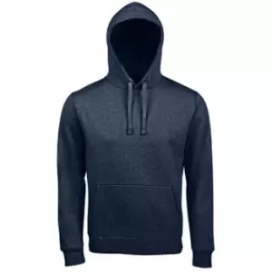 Image of SOLS Unisex Adults Spencer Hooded Sweatshirt (3XL) (Heather Denim)