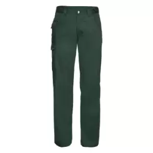 Image of Russell Workwear Mens Polycotton Twill Trouser / Pants (Long) (46W x Long) (Bottle Green)