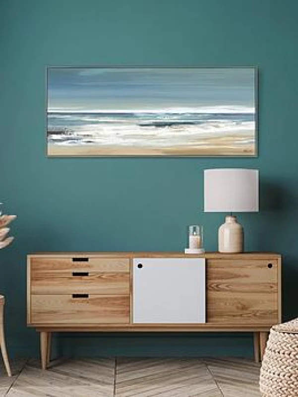 Image of Along the Coastline by Valeria Mravyan Framed Canvas