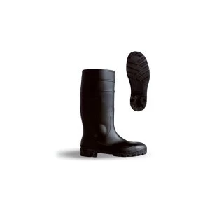 Image of Bdri Weatherproof Size 10 Budget S Safety Wellington Boots Black