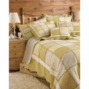 image of Riva Home Honeybee Bedspread (275x275cm) (Yellow)