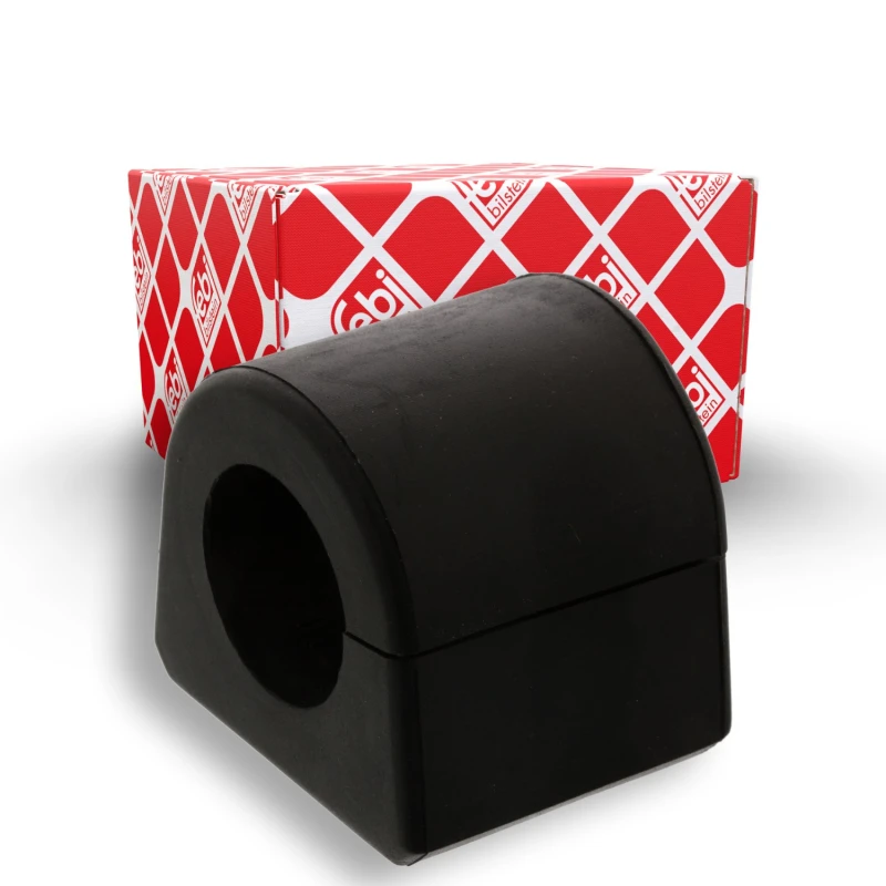 Image of FEBI BILSTEIN 14705 Stabilizer Bushes Front Axle, Rubber Rubber Anti-roll Bar Bush Kit (1334)