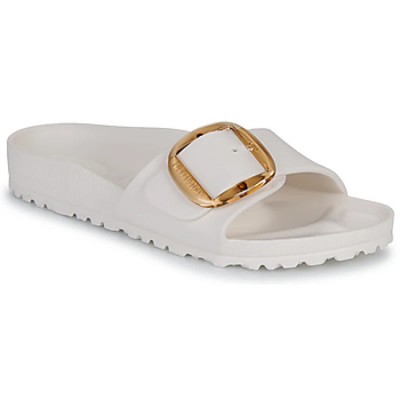 Image of Birkenstock Womens slides Birkenstock Madrid Big Buckle Blanc Female 36