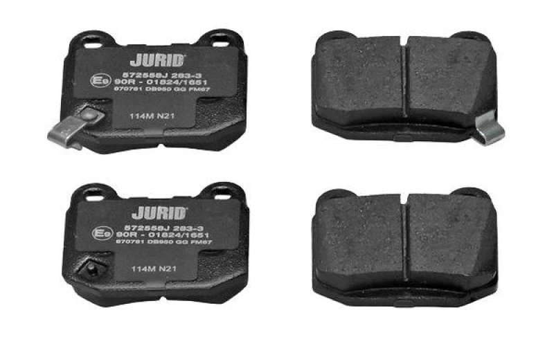 Image of JURID 572521J Brake pad set prepared for wear warning indicator, with accessories Brake Pad Set,disc brake (402)