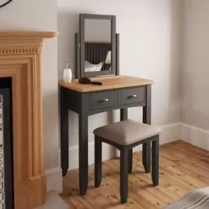 Image of Grasmere Two Tone Oak & Grey Dressing Table