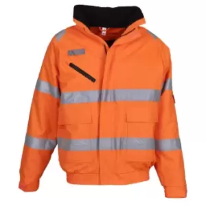 Image of Yoko Mens Fontaine Hi-Vis Jacket (L) (Orange)