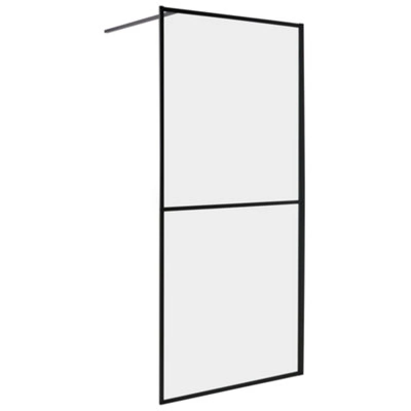 Image of Beliani Shower Screen Aculeo 900 X 1950 mm Black