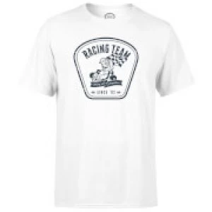 Image of Nintendo Mario Kart Racing Team Mens White T-Shirt - S - White