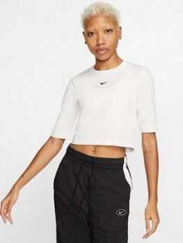 image of Nike Nsw Essential 3 Quarter Sleeve Top - White