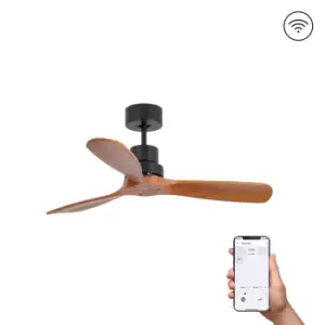 image of Mini Lantau Small Matt Black Ceiling Fan DC Smart, 6 Speed