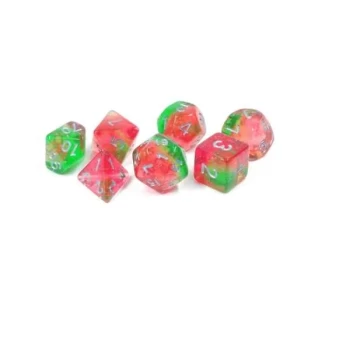 image of Lotus Glowworm Polyhedral Dice Set - Sirius Dice