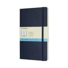Image of Moleskine Sapphire Blue Large Dotted Notebook Soft