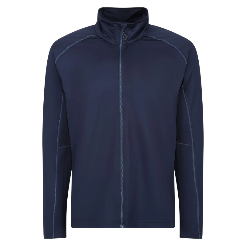 Image of Regatta Professional Mens Stretch Full Zip Midlayer in Navy Size: Small Navy Male S