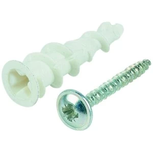 image of Wickes Self Drill Nylon Fixers - 40mm Pack of 10