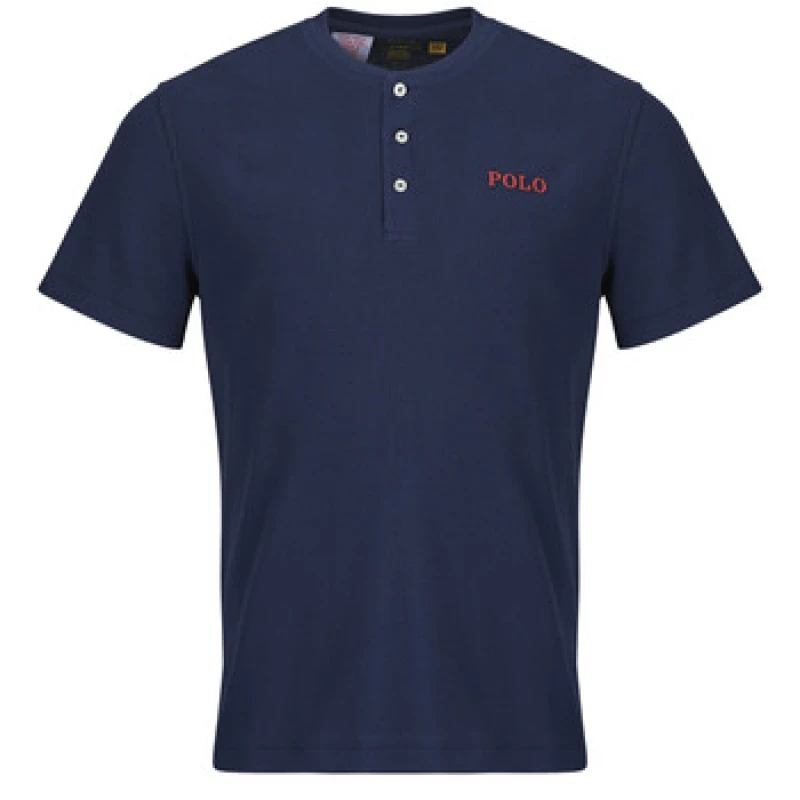 Image of Polo Ralph Lauren S/S HENLEY-SLEEP-TOP mens T shirt in Marine