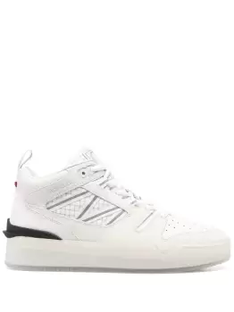 Image of MONCLER Pivot Mid High-Top Sneakers White
