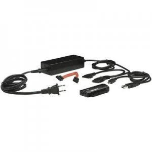 Image of Manhattan USB 2.0 Cable [1x USB 2.0 connector A - 1x SATA socket 7-pin, IDE socket 40-pin] 0.76 m Black