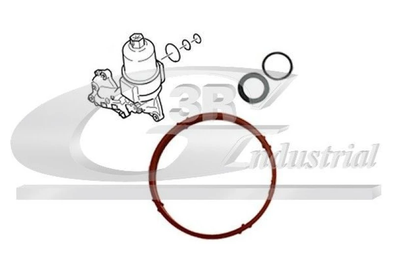 Image of 3RG Oil cooler gasket 3RG 86279