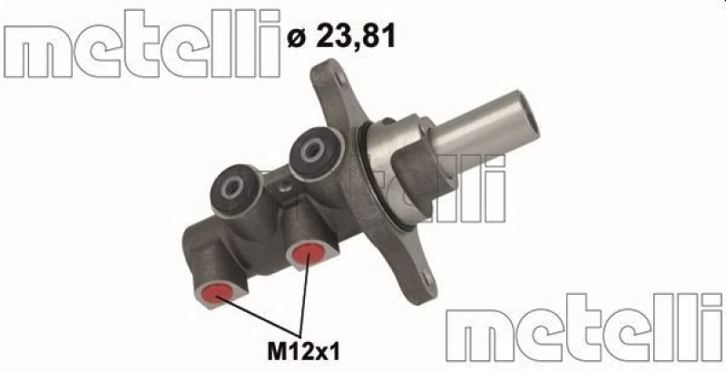 Image of METELLI Brake master cylinder METELLI 05-1154