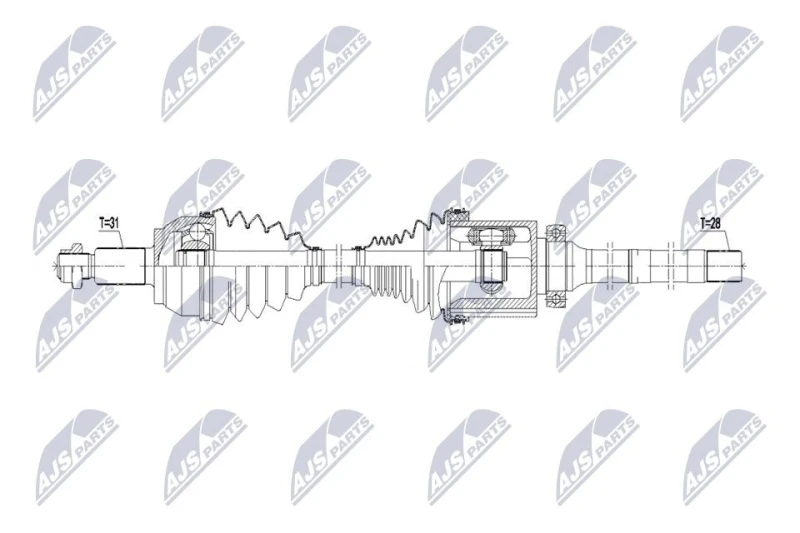 Image of NTY Drive shaft NTY NPW-LR-052