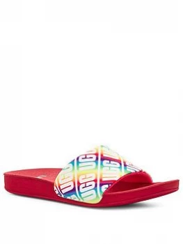 image of UGG Logo Beach Slider - Multi, Size 2 Older